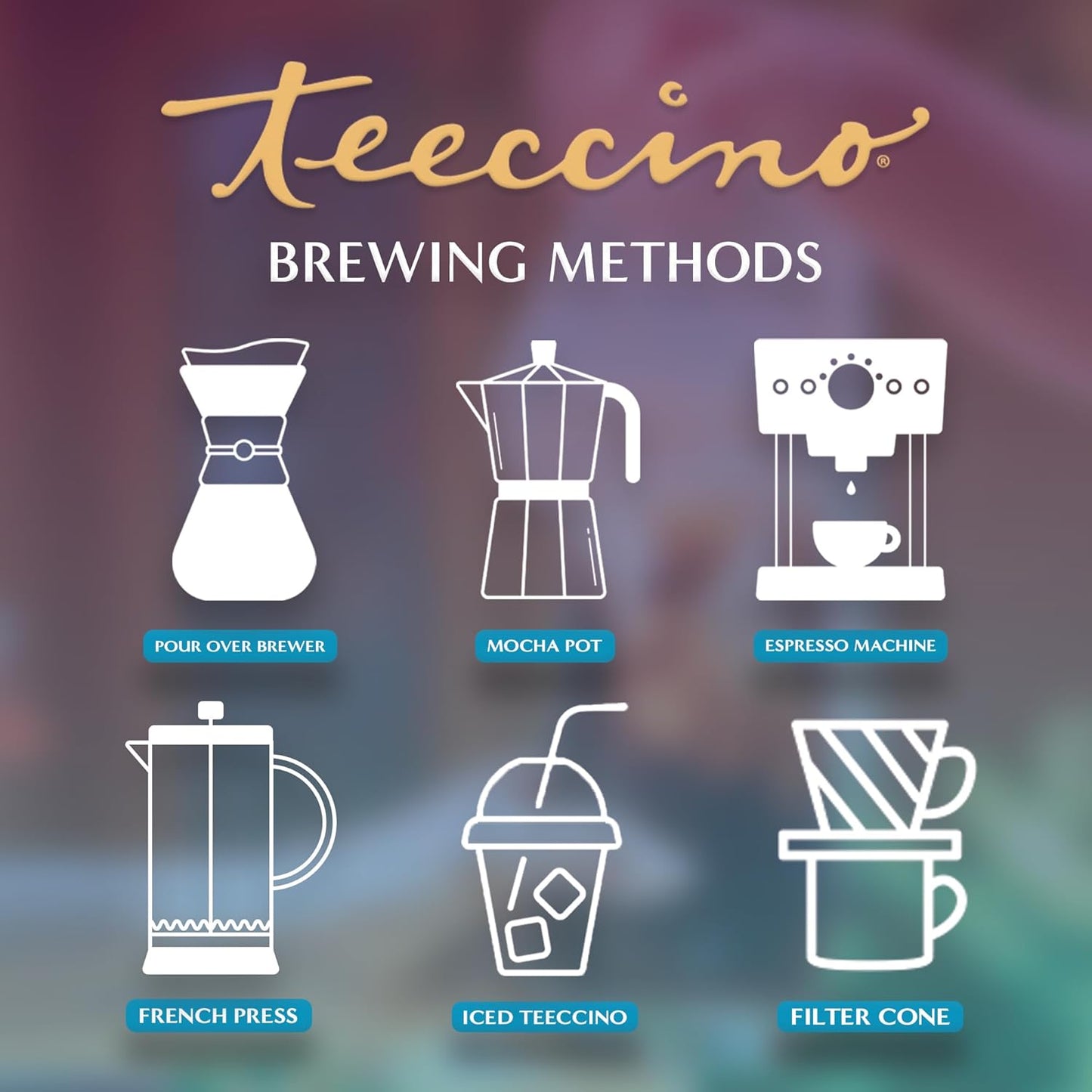 Teeccino Dandelion Dark Roast Herbal Coffee - Caffeine-Free Coffee Alternative with Prebiotics, Gluten Free, Acid Free, Organic - 10 oz (Pack of 3)