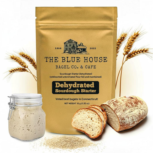 Dehydrated Sourdough Starter – Mama Blue Artisan Sourdough Bread with 137+ Years Italian Heritage | Non-GMO Sourdough Starter Option | Live Culture | Beginner Friendly | Perfect for Bread, Bagels & Pizza Dough | 10g