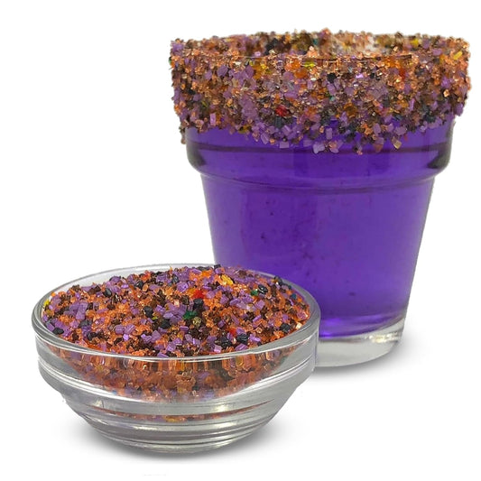 Snowy River Halloween, Cocktail & Margarita Sugar Rimmer - Vibrant Naturally Colored Sugar for Cocktail Rimming, Baking & Decorating, Medium Crystal - 80oz