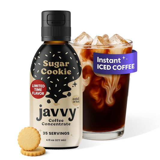 Coffee Concentrate - Limited Release Flavors - Cold Brew Coffee, Perfect for Hot or Iced Instant Coffees, Hot Drinks, Cold Brew Concentrate, 35 Servings - Sugar Cookie
