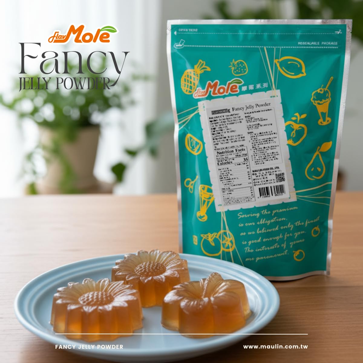 Flavmore Fancy Jelly Powder (2.2 lbs), Easy to Make Any Jelly (1:8 or 1:10 Ratio), Quick Cook & Chill – Perfect for Bubble Tea Jelly, Fruit Jelly & Tea-Based Desserts