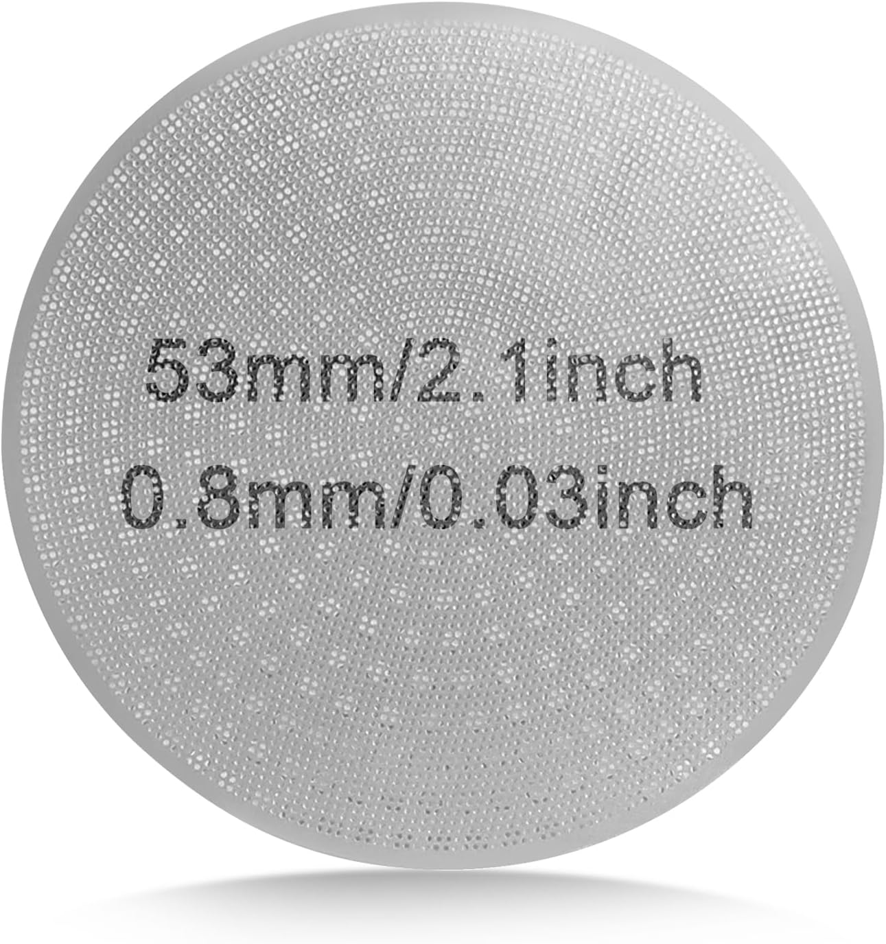 Utoolmart 2 Pack 53mm Espresso Puck Screen, 0.8mm Ultra Thin Coffee Espresso Filter Screen, Mesh Reusable Metal Filter for Espresso Portafilter Filter Basket 54mm