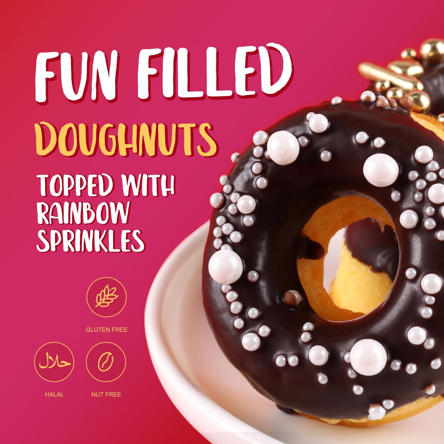 White Pearls Sprinkles for Cake Decorating 3.5 Ounces, Edible Sugar Candy Cupcake Topper, Cookies, Ice Cream Toppings Cake Decorations for Wedding Party Anniversary