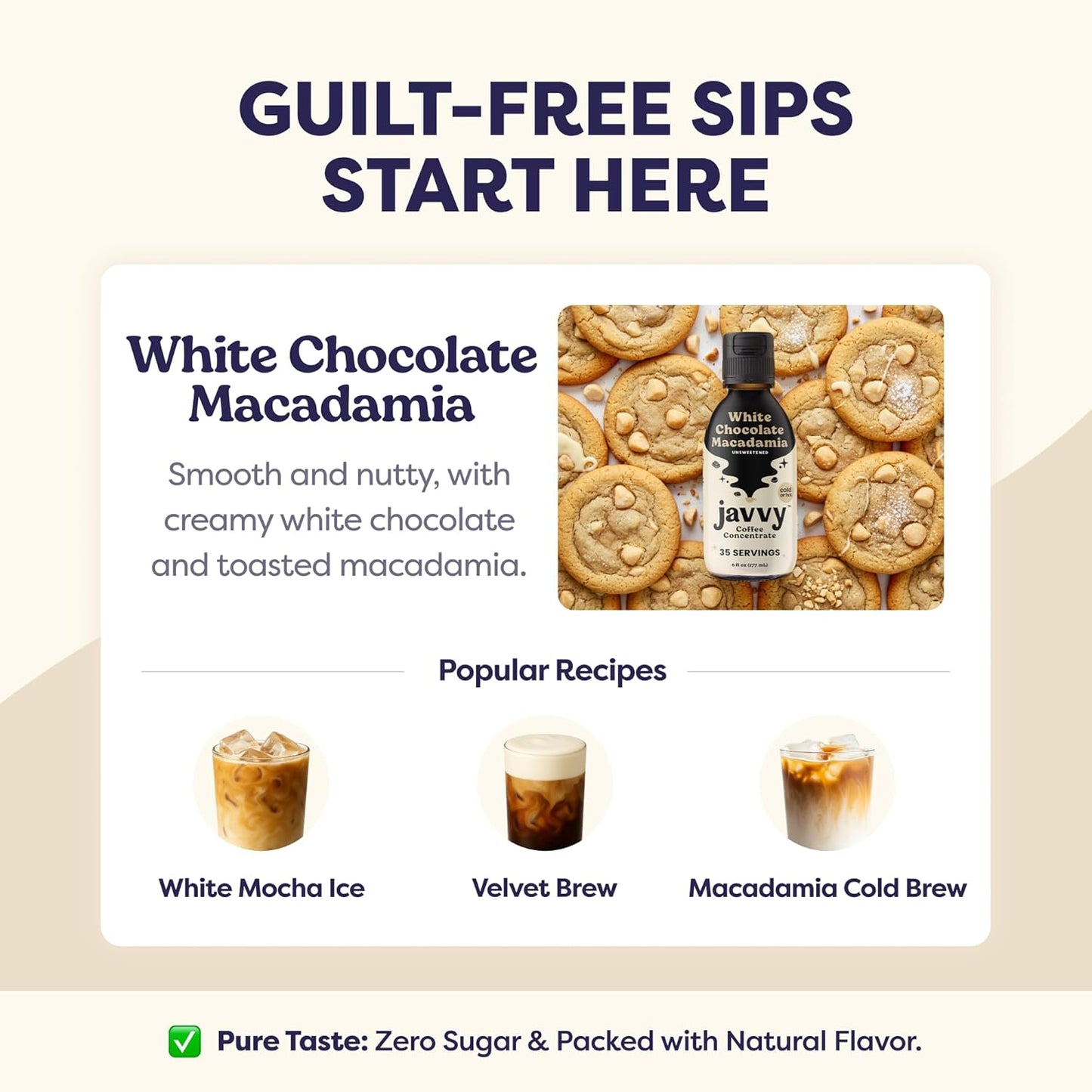 Coffee Concentrate - Limited Release Flavors - Cold Brew Coffee, Perfect for Hot or Iced Instant Coffees, Hot Drinks, Cold Brew Concentrate, 35 Servings - White Chocolate Macadamia