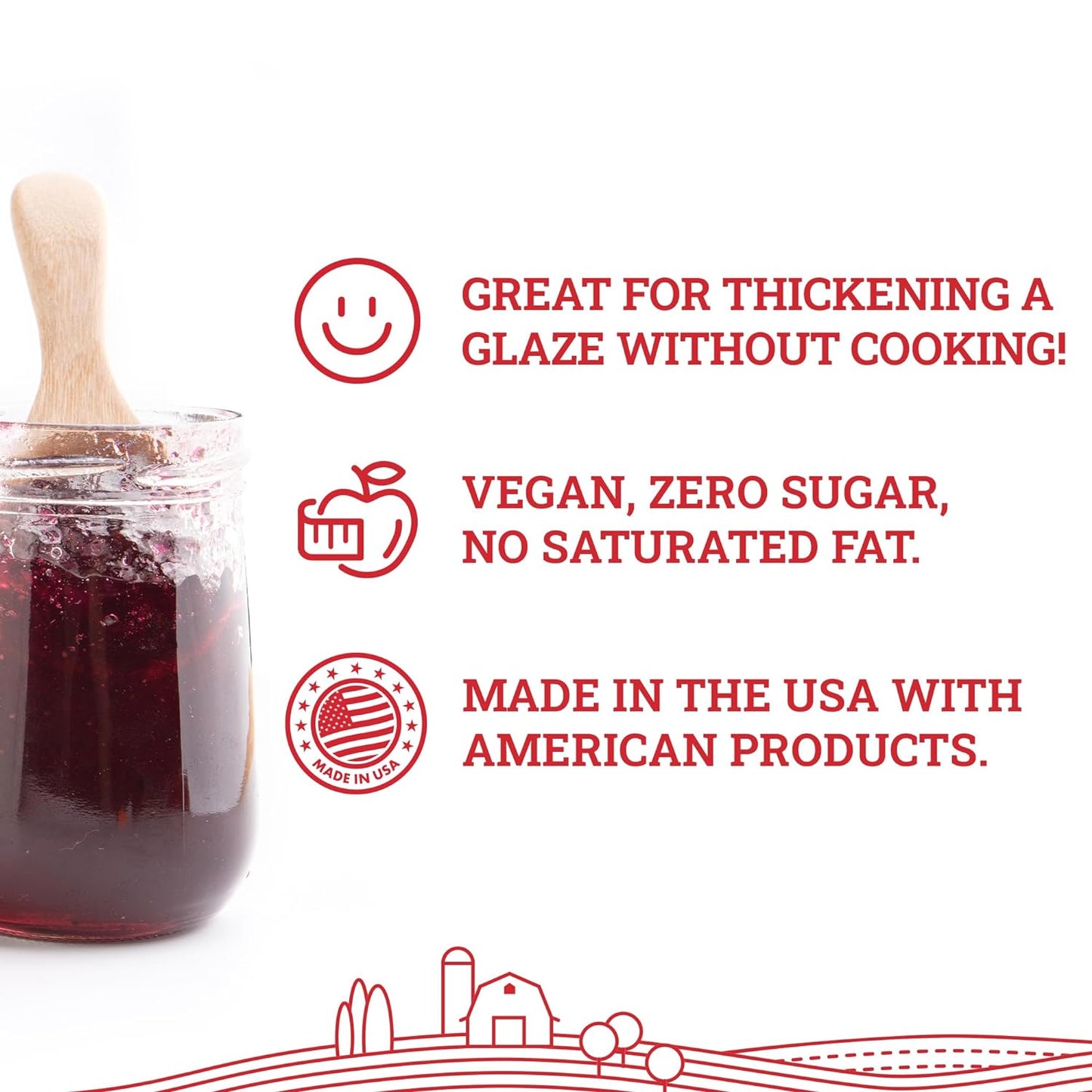 Hoosier Hill Farm Instant Clear Jel Thickening Powder, 1.5LB (Pack of 2)