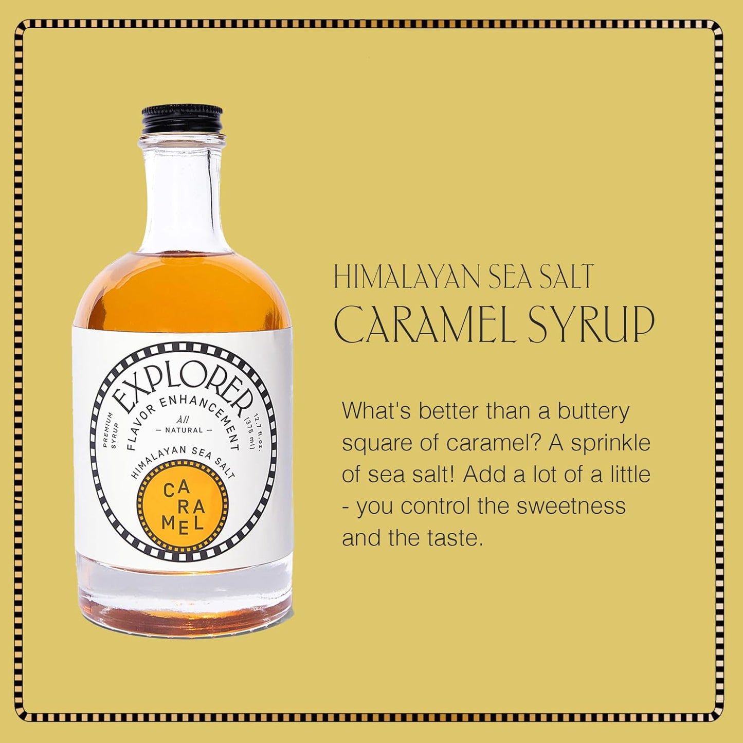 Explorer Cold Brew Decaf Coffee Concentrate & Caramel Syrup Bundle, Gluten Free Instant Liquid Mix, Drink Iced or Hot