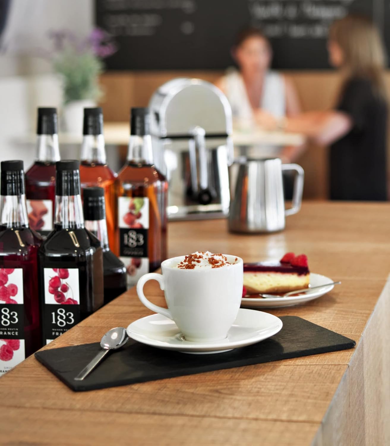 1883 Chai Tea Syrup for Drinks, Made in France, 1 Liter Glass Bottle