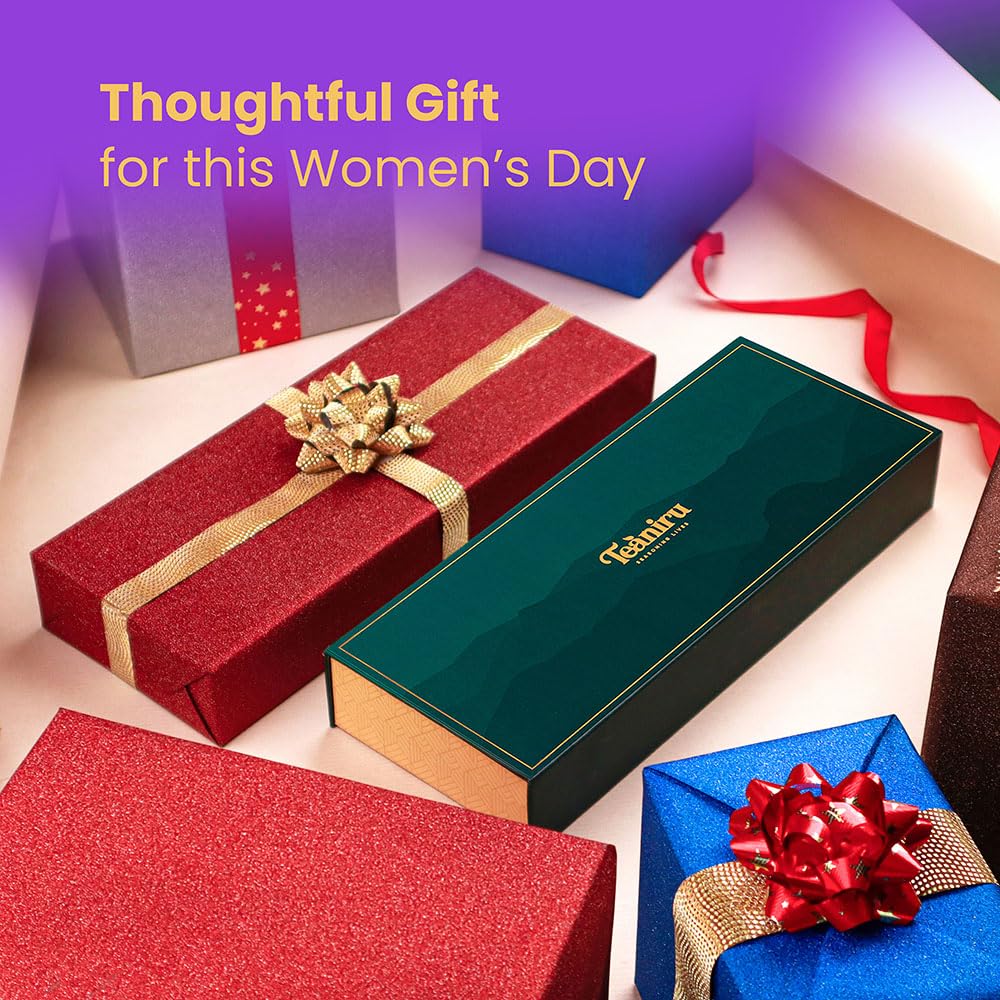 Teaniru, Grandeur Tea Collection | 3 Loose Leaf Tea Sampler | Variety Pack Assortment of Green, Herbal & Black Tea | Gluten Free & Sugar Free | Gift Set for Men & Women | Thanks Giving