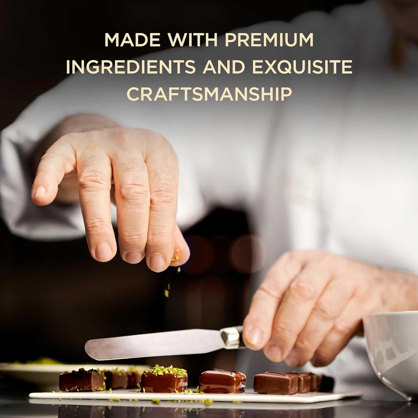 Godiva Green Bow Gold Assorted Chocolate Gift Box, Belgian Dark and Milk Chocolates with Pralinés, Ganaches & Caramels, Gourmet Holiday Gift, Non-GMO & Kosher, 30 Pc