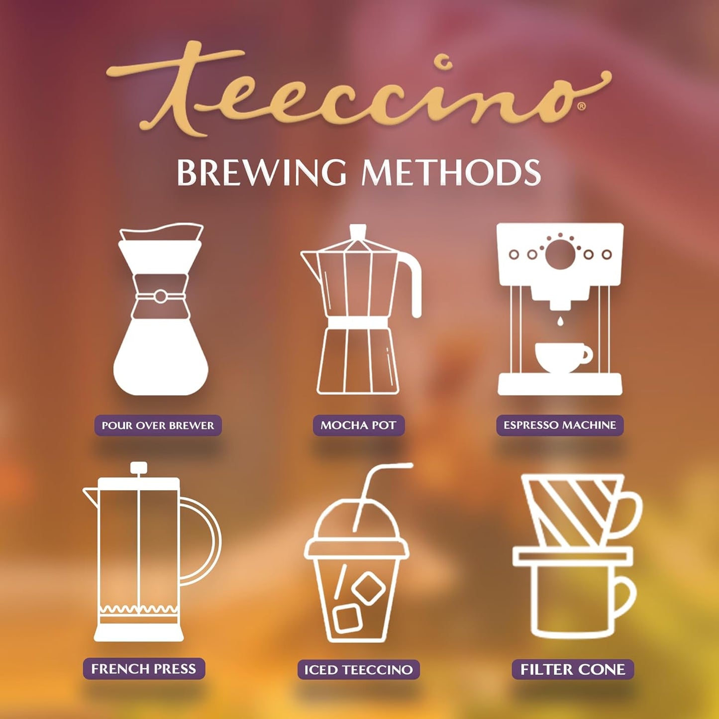 Teeccino Hazelnut Chicory Coffee Alternative - 11 Ounce - Ground Herbal Coffee That’s Prebiotic, Caffeine Free & Acid Free, Medium Roast, (Pack of 3)