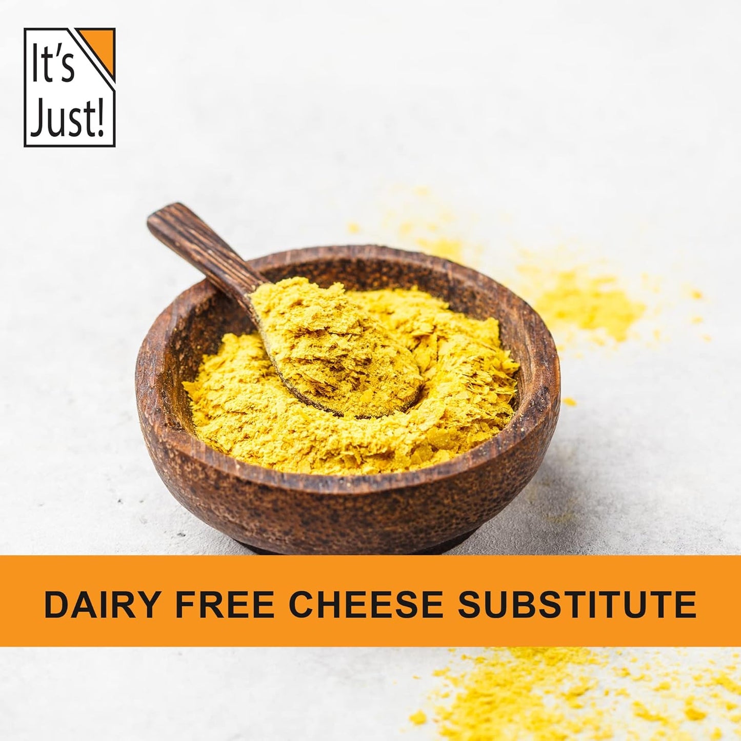 It's Just - Yeast Flakes, Nutritional Yeast, Premium Fortified w/Vitamin B, Nooch, Vegan Cheese Substitute (8 Ounces)