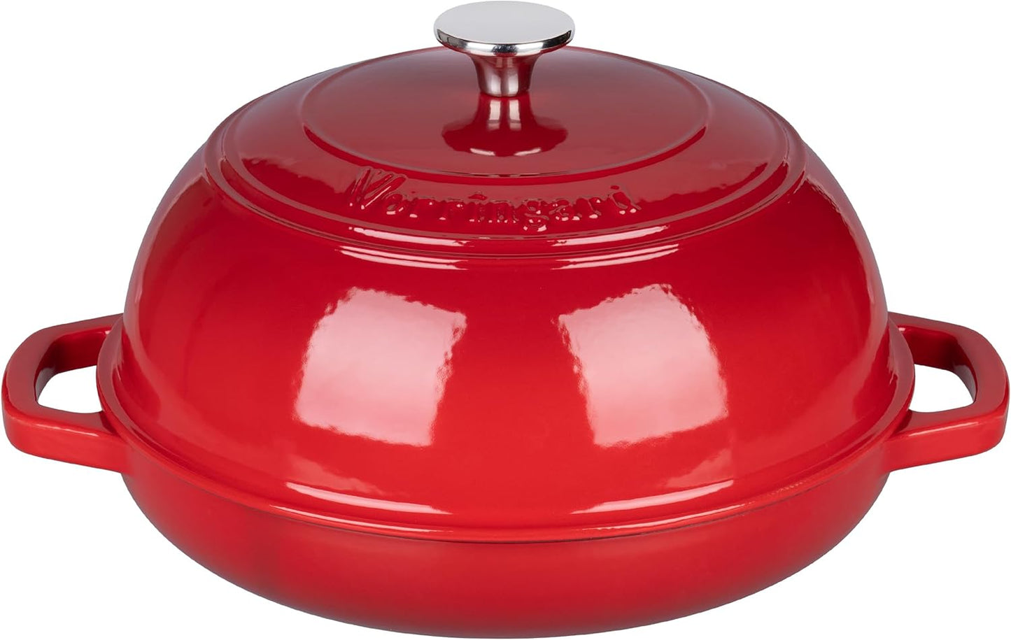 Enameled Cast Iron Dutch Oven Pot with Lid, Bread Oven for Sourdough Bread Baking, Dutch Ovens with Bread Proofing Basket& Baking Supplies Set, 6 Quart, Red