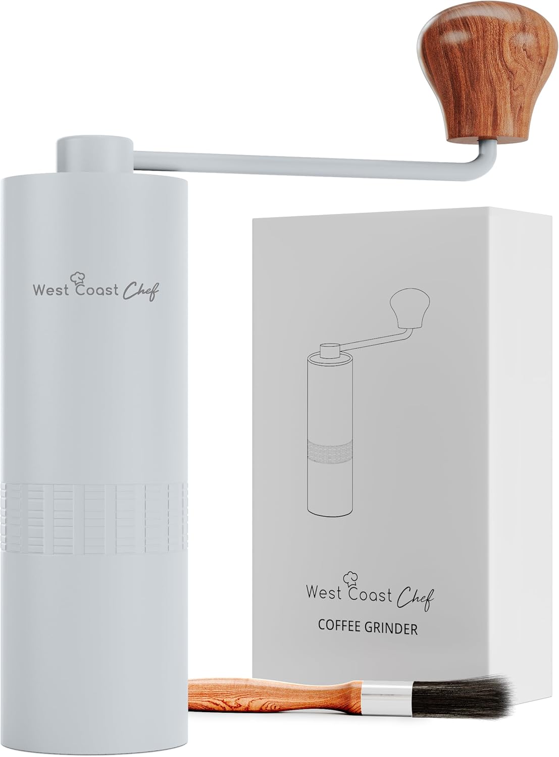 Manual Burr Coffee Grinder - Portable Espresso Hand Grinder for Travel