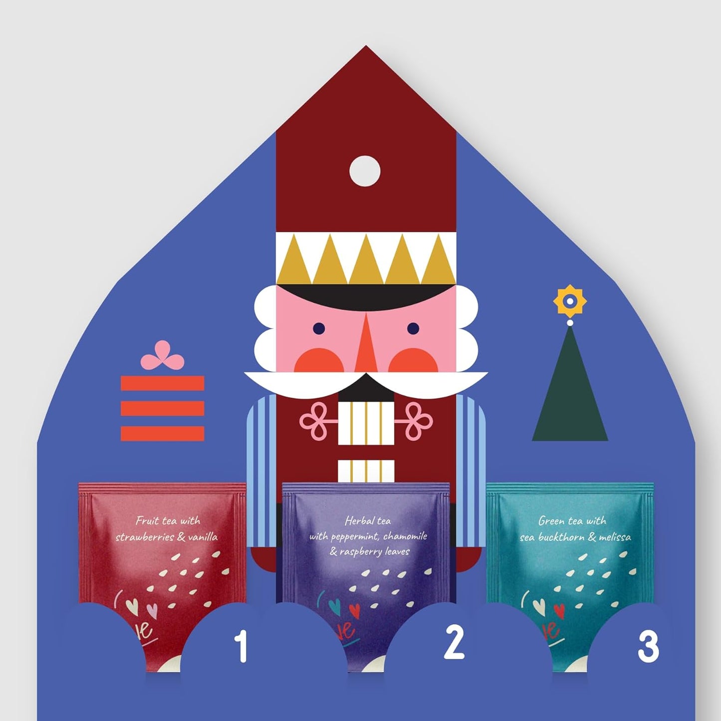 Tea Advent Calendar 2025 Nutcracker by Acorus- 6 Christmasy flavors – 24 tea bags For The Christmas Countdown - Gift Idea For Christmas - Limited Edition