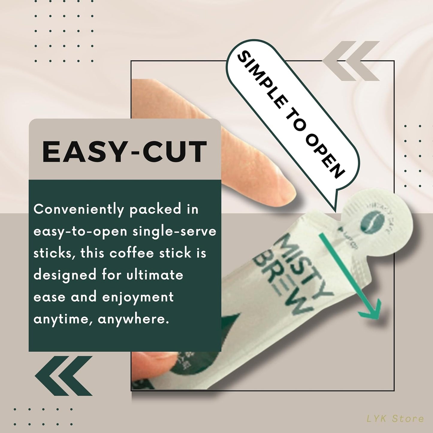 Cold Brew Coffee Concentrate liquid, Single Serve Coffee Sticks, MistyBrew, Imported from Korea, Premium coffee (10 stickes, Antigua)