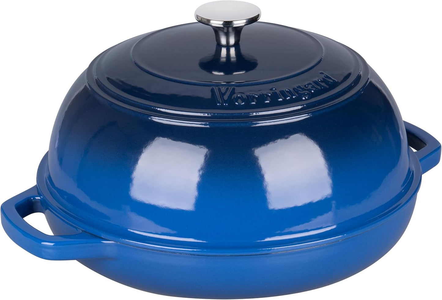 Enameled Cast Iron Dutch Oven Pot with Lid, Bread Oven for Sourdough Bread Baking, Dutch Ovens with Bread Proofing Basket& Baking Supplies Set, 6 Quart, Blue