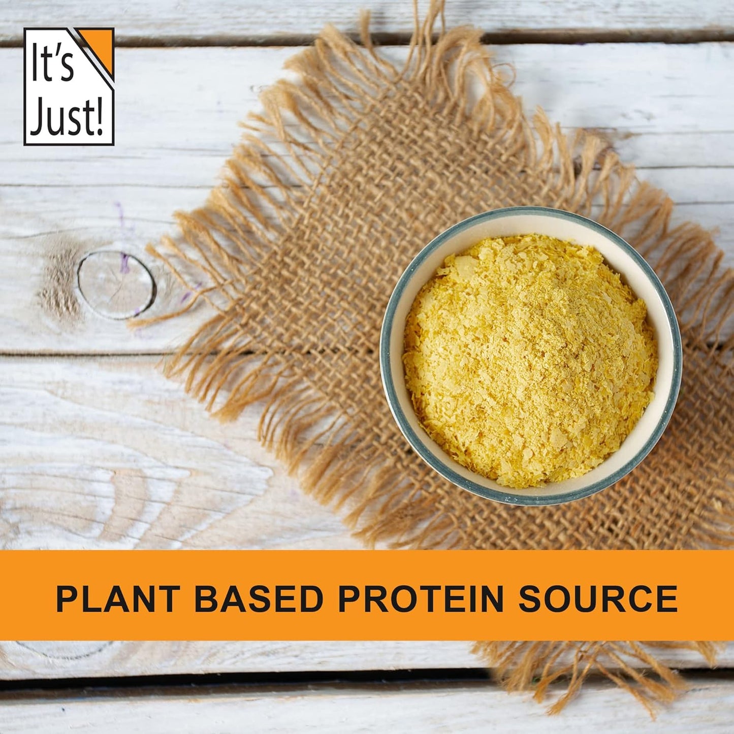 It's Just - Yeast Flakes, Nutritional Yeast, Premium Fortified, Nooch, Vegan Cheese Substitute (15oz Ounces)