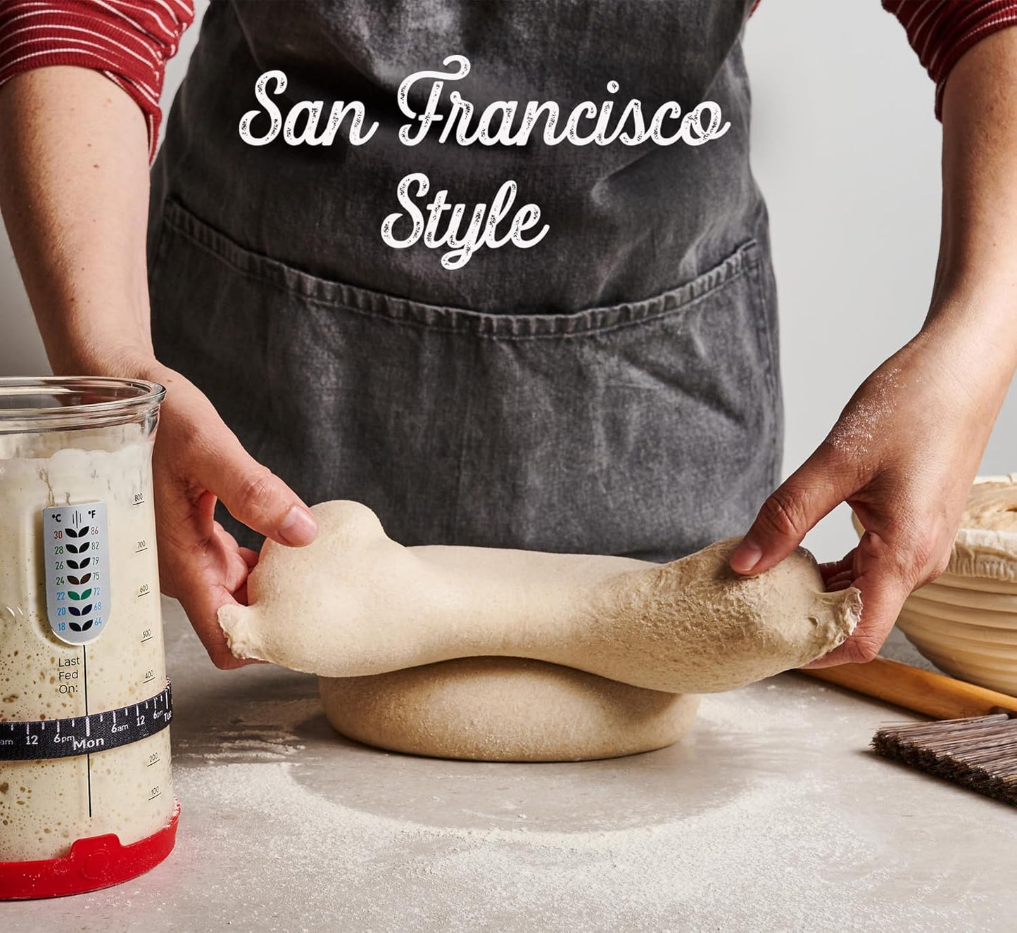 KneadAce Sourdough Starter Culture – Fast-Activating Natural Wild Yeast for Homemade Bread – Dehydrated Sourdough Starter for Baking Artisan Loaves, Easy to Use & Perfect for Beginners