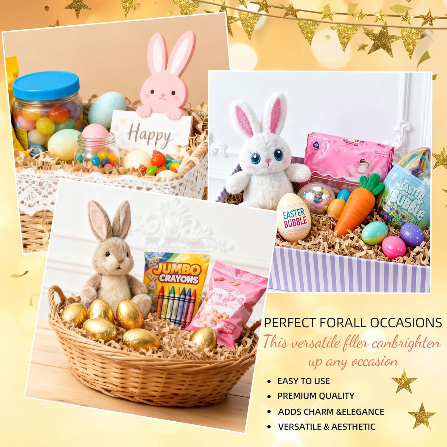 LWWTBS Crinkle Cut Paper 7oz Shredded Packing Grass Cushion Paper for Gift Baskets Christmas Wedding Birthday Bridesmaid Engagement Craft Gift boxes Bags Filler (Brown)