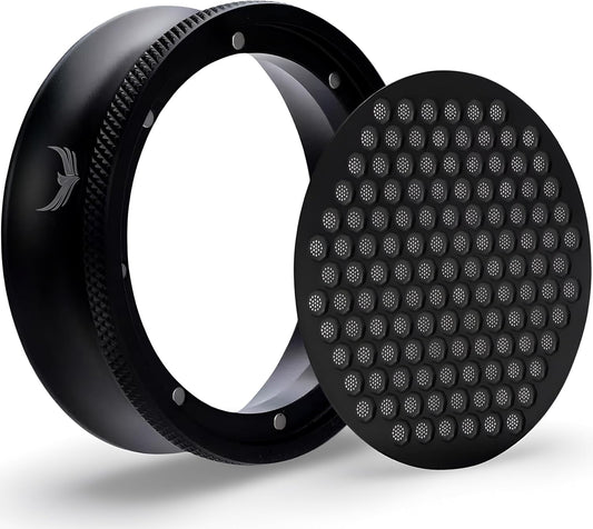 58mm Magnetic Espresso Portafilter Dosing Funnel and Puck Screen Set Coffee Dosing Ring And Filter Compatible with 58mm Portafilter Basket Premium Espresso Machine Accessories