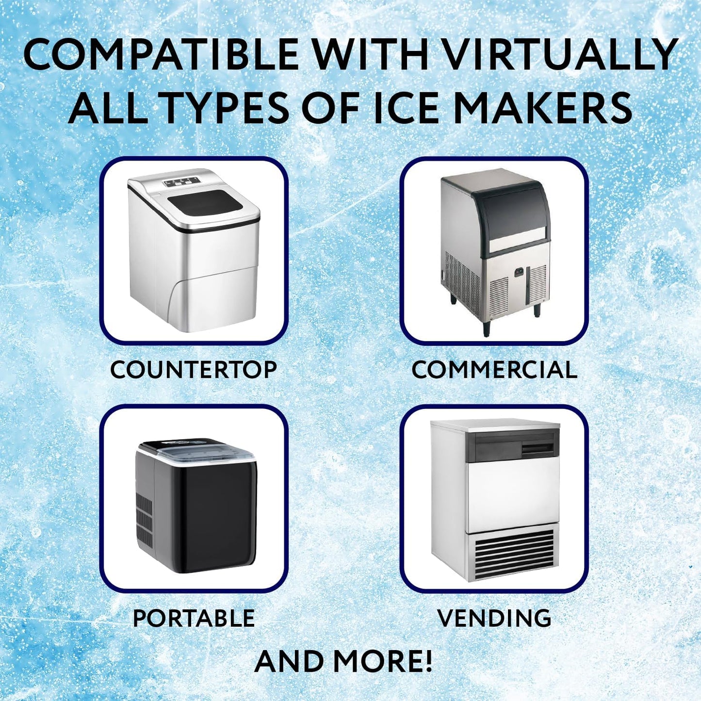 IMPRESA Ice Maker Cleaner & Descaler - 8 Fl Oz Bottle (4 Uses) - Universal Ice Machine Cleaner for Commercial & Residential Models - Compatible with Scotsman, Manitowoc & Other Brands