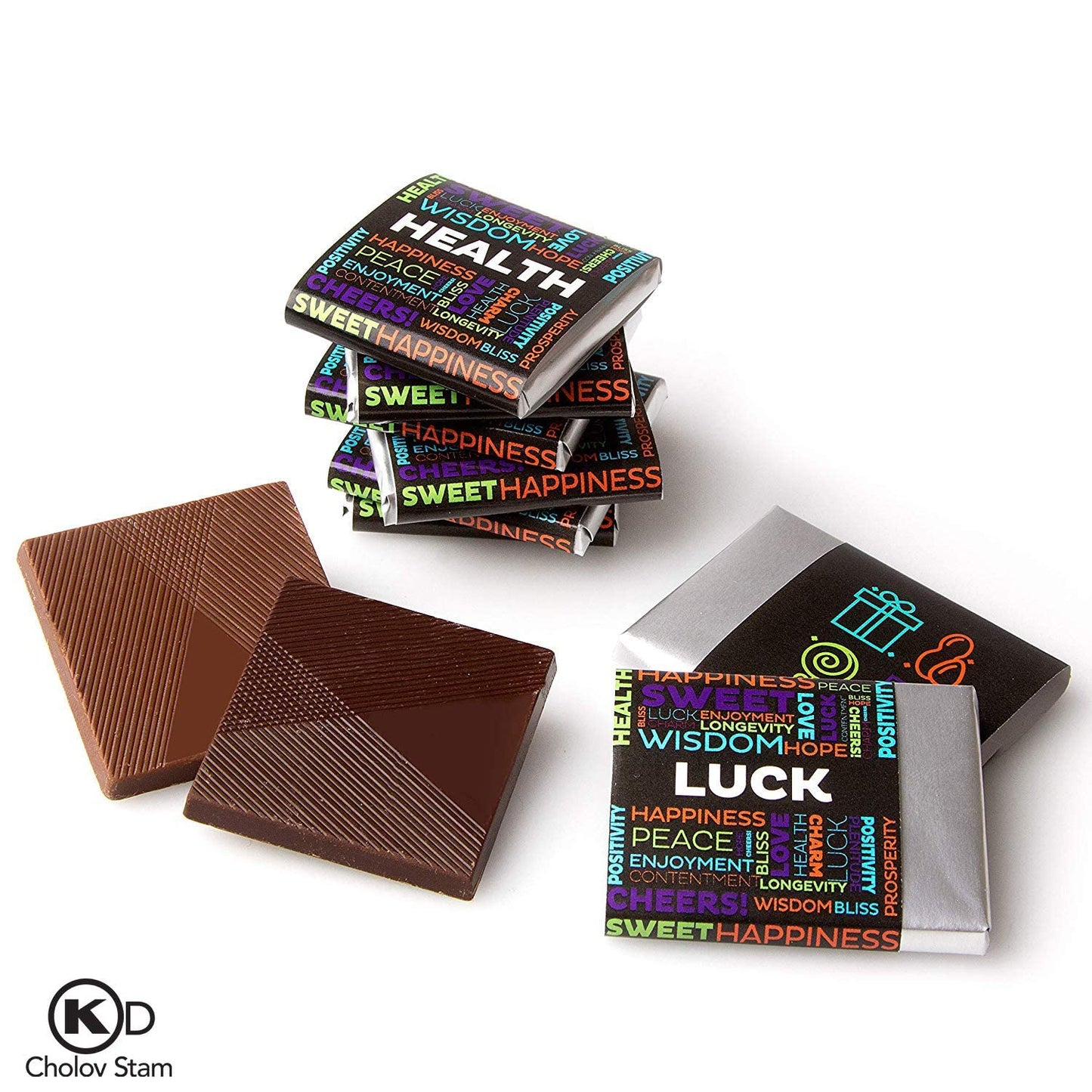 Oh! Nuts Chocolate Gift Basket - Gourmet Belgium Chocolates Gifts Baskets - Assorted Flavors Chocolate Blessings Wishes Gifts Box - Perfect for Holiday, Family, Corporate, Men & Women - 20 PCs