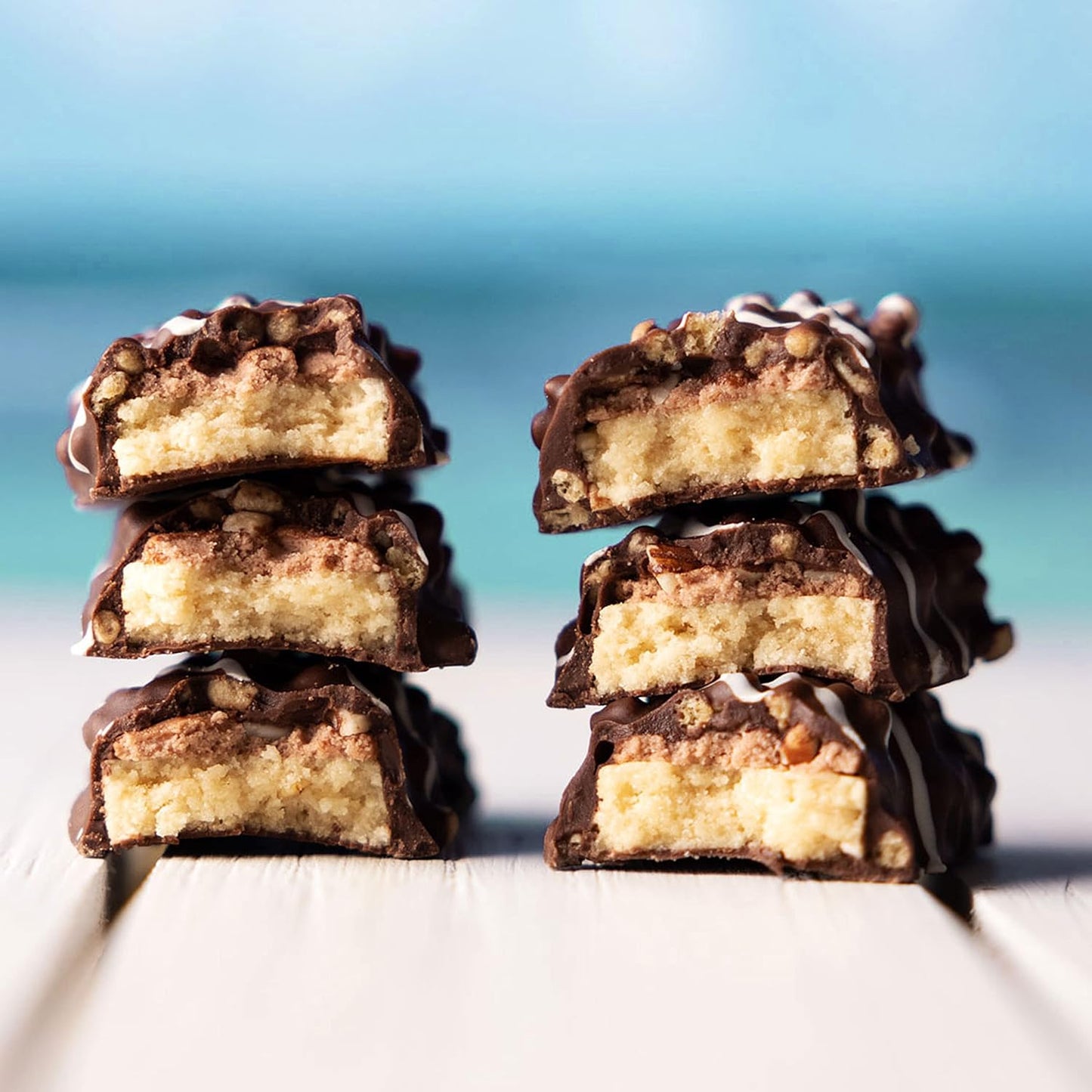 FITCRUNCH Snack Size Protein Bars, 6-Layer Baked Bar, 5g of Sugar & Soft Cake Core (9 Bars, Chocolate Coconut Almond)