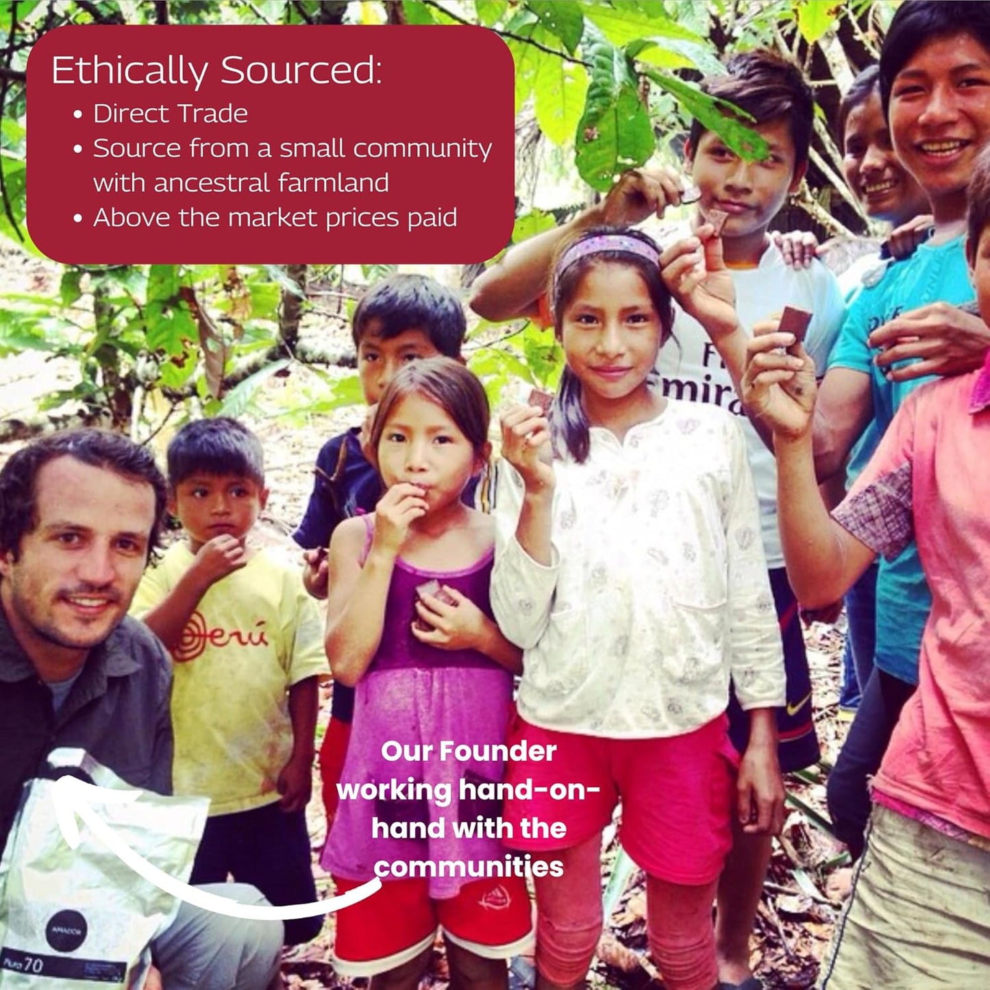 Cacao Adventures Ceremonial Cacao | Tropical Desert Peru 100% Pure Raw Cacao | Dairy Free & Vegan | Unsweetened | Ethically Sourced and Sustainably Grown | Cacao Ceremony | Piura Blanco, 8 oz