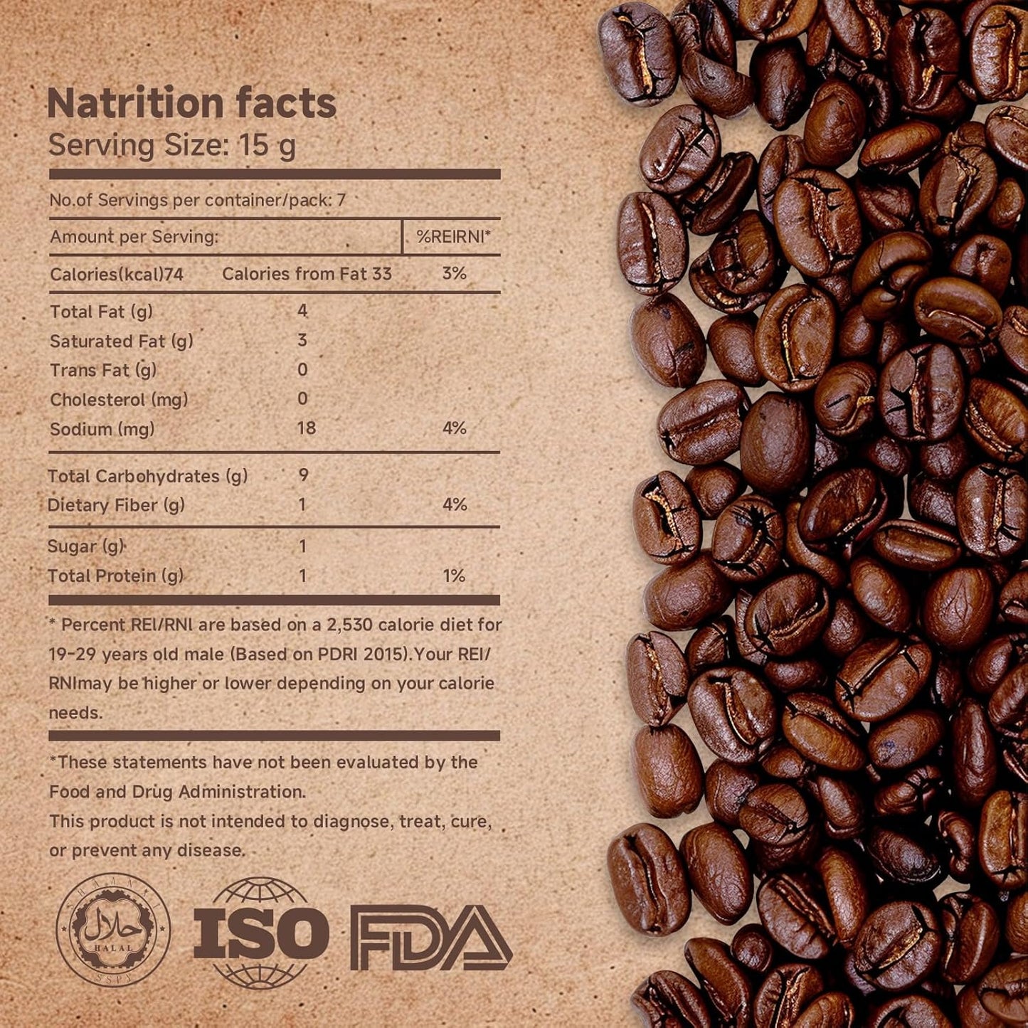 Premium Instant Collagen Peptide Infused Milk Coffee - Rich Creamy Taste, 30-Second Preparation, Aids Collagen Intake