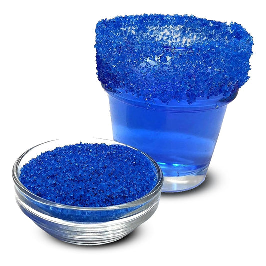 Snowy River Royal Blue, Cocktail & Margarita Sugar Rimmer - Vibrant Color Glass Rimming Sugar with Medium Crystal Texture - 16oz