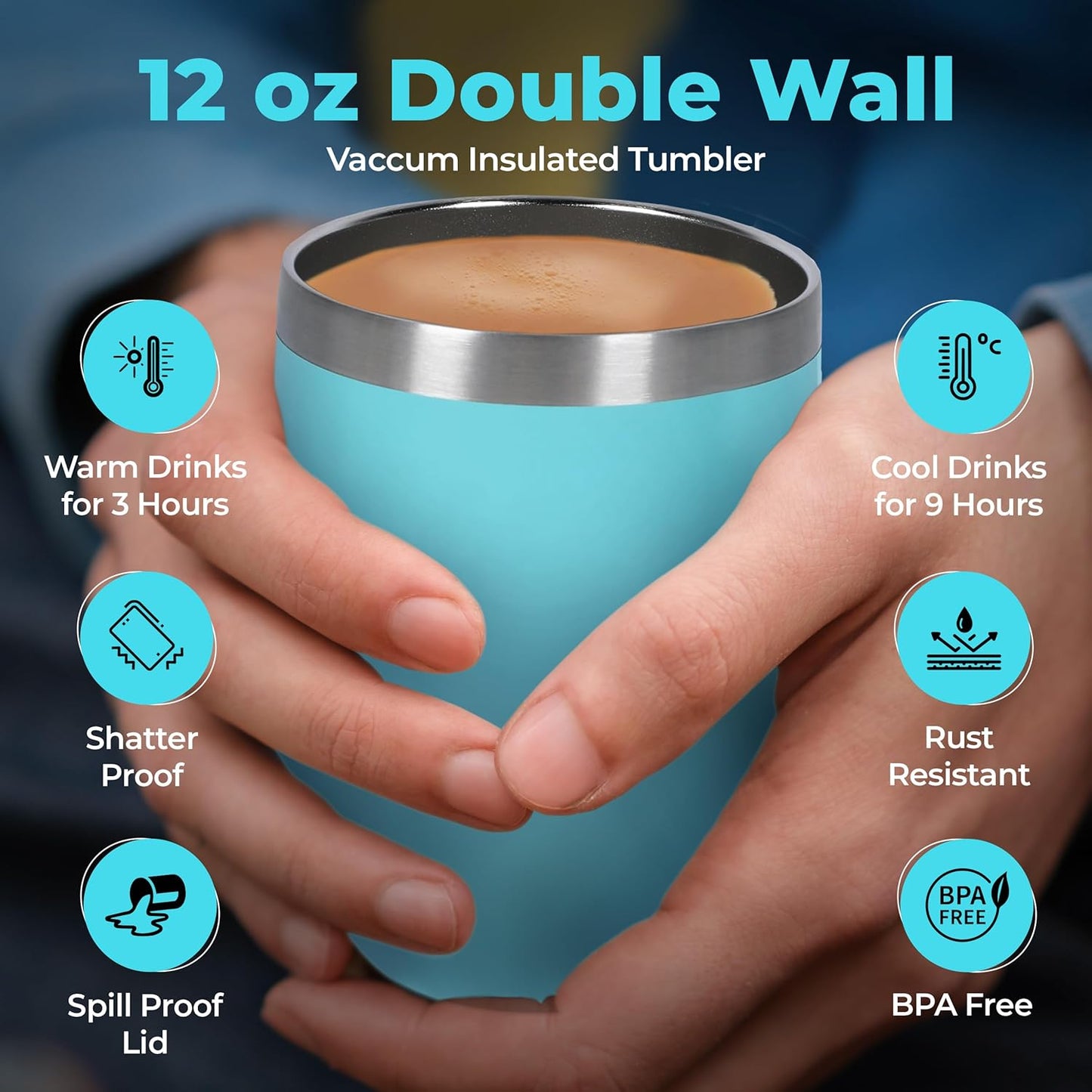 Tea Gift Set for Women & Men – Includes Assorted Teas, Elegant Mug & Honey (Teal)