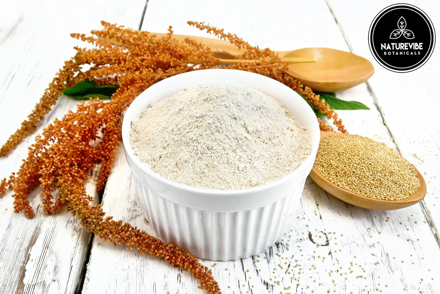 Naturevibe Botanicals Amaranth Flour 5 lb | 100% Whole Grain Gluten-Free Flour | High Protein & Fiber | Non-GMO | Ideal for Baking, Rotis, Pancakes, Breads & Healthy Gluten-Free Cooking