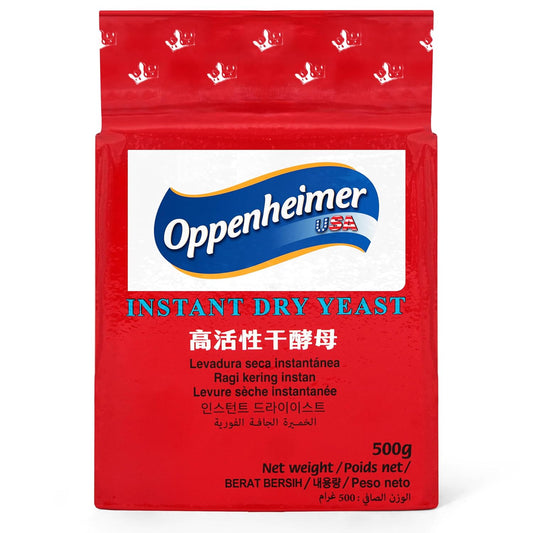 Instant Dry Yeast – 1.1 lb (500g) – Fast-Acting Yeast for Baking, Bread, Pizza Dough, and More, Kosher,