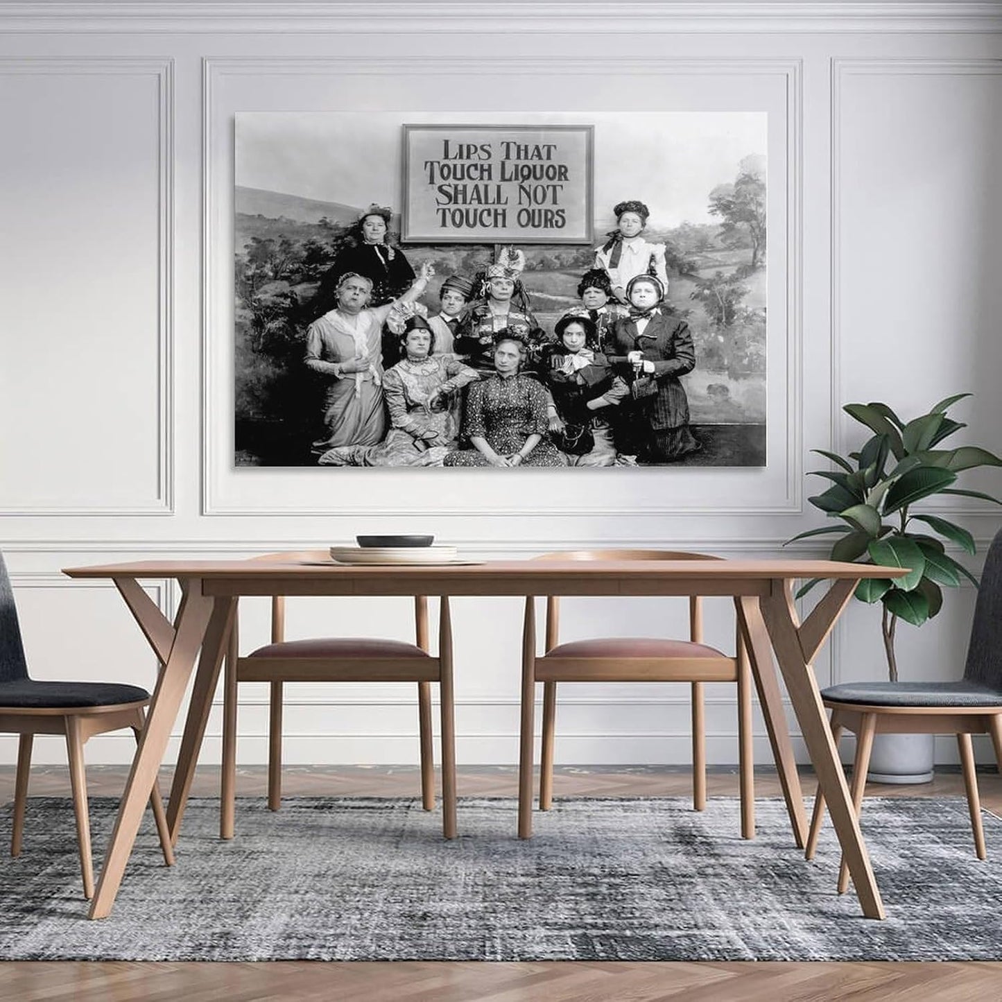 Lips That Touch Liquor Print, Prohibition, Alcohol, Bars And Drinking, Wall Art Canvas Printing Poster, Black And White Vintage Photo, Bar Decoration 12x18inch(30x45cm)