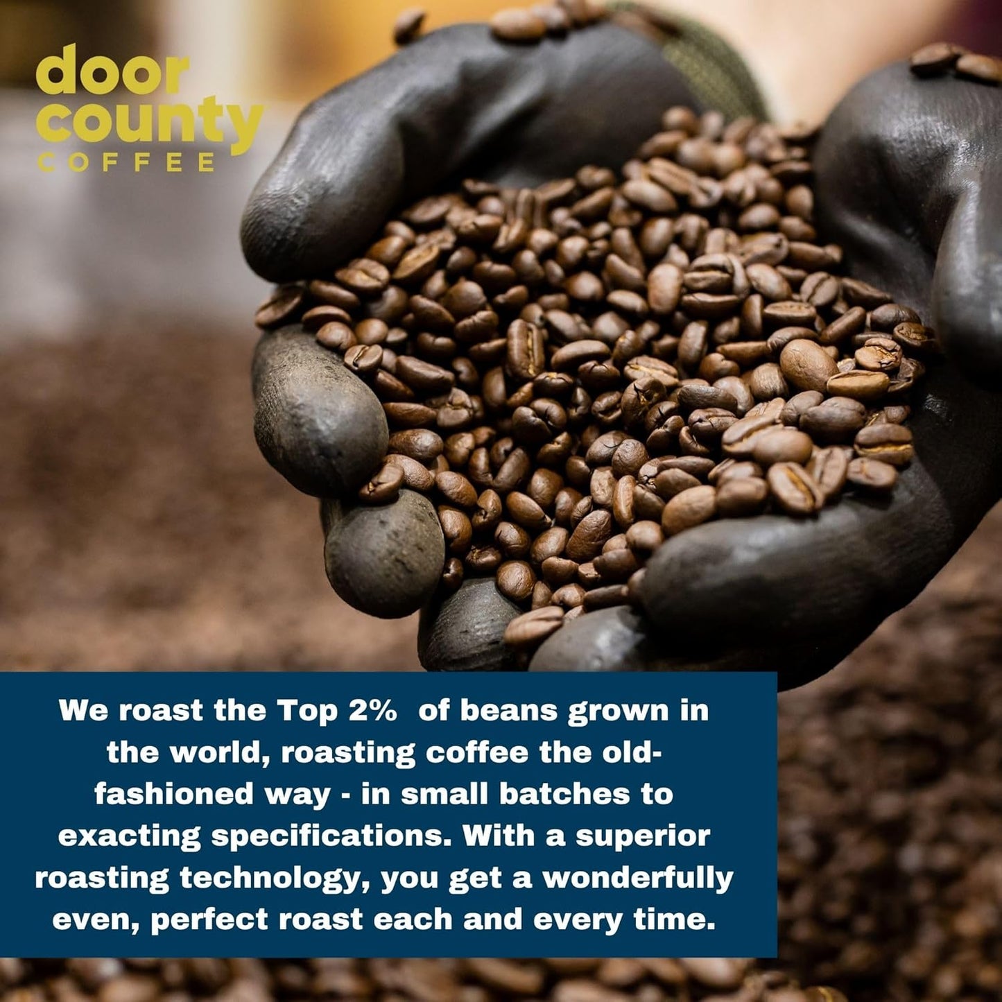 Door County Coffee Vanilla Bean Ready to Drink Canned Cold Brew - 8oz - 6 Pack - Cold Pressed Coffee, 5 Calories, Bold & Rich, Flavorful, 145mg Natural Caffeine