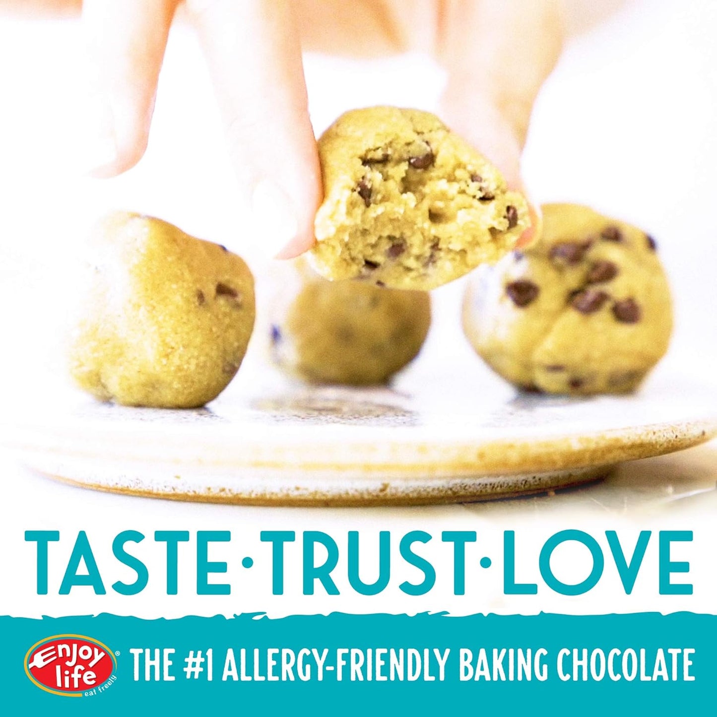 Enjoy Life Bulk Dark Chocolate Morsels, Vegan, Dairy Free, Gluten Free, Nut Free, Kosher, Soy Free, Allergy Friendly, 5 lb