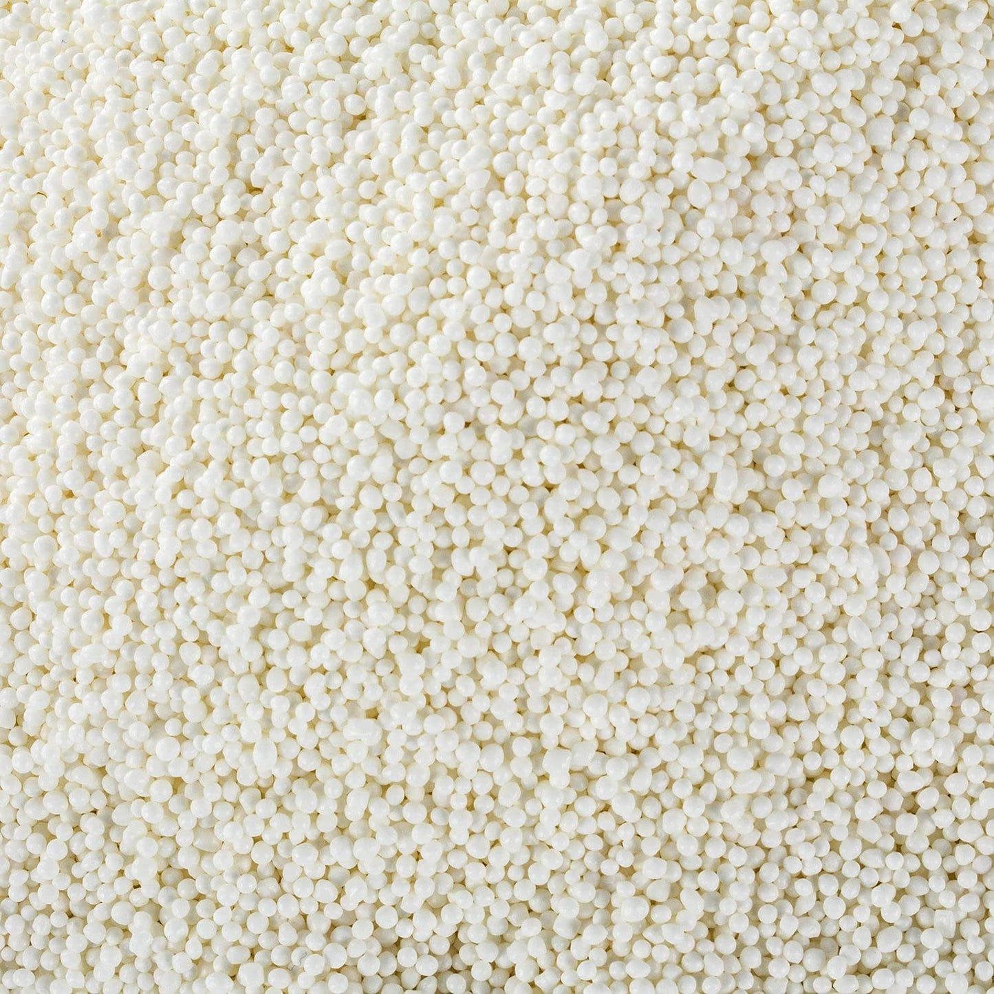 White Nonpareils Sprinkles – 1.8 LB Bulk Candy - Non Pareils Jimmies – Toppings for Cake Decorating, Cupcakes, Baking