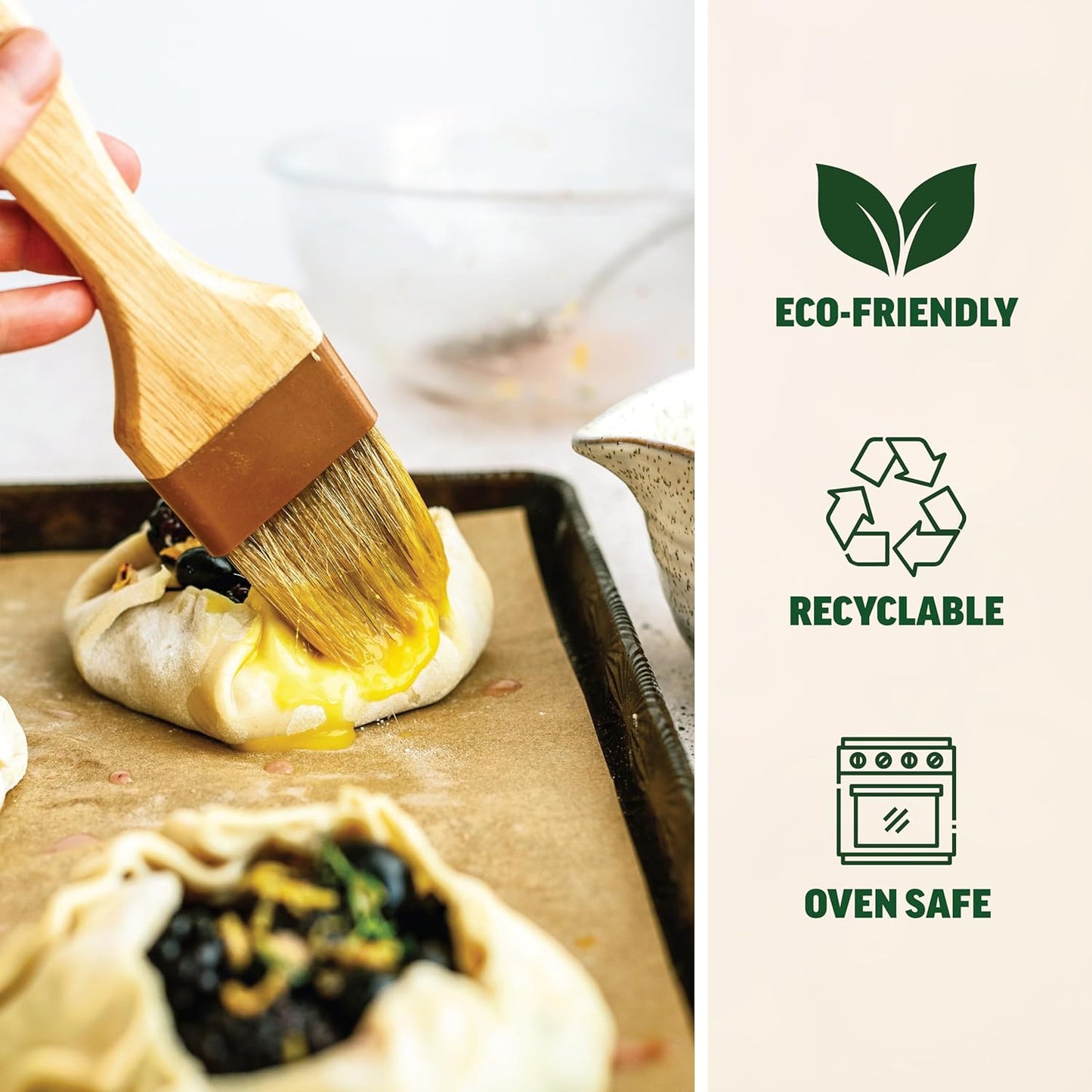 Zenlogy 9x13 Parchment Paper (100 sheets) - Unbleached, High Heat, Non-stick, Pre-cut Baking Paper for Quarter Sheet Pans - Great for Baking, Roasting, Wrapping, Dehydrator, and so much more