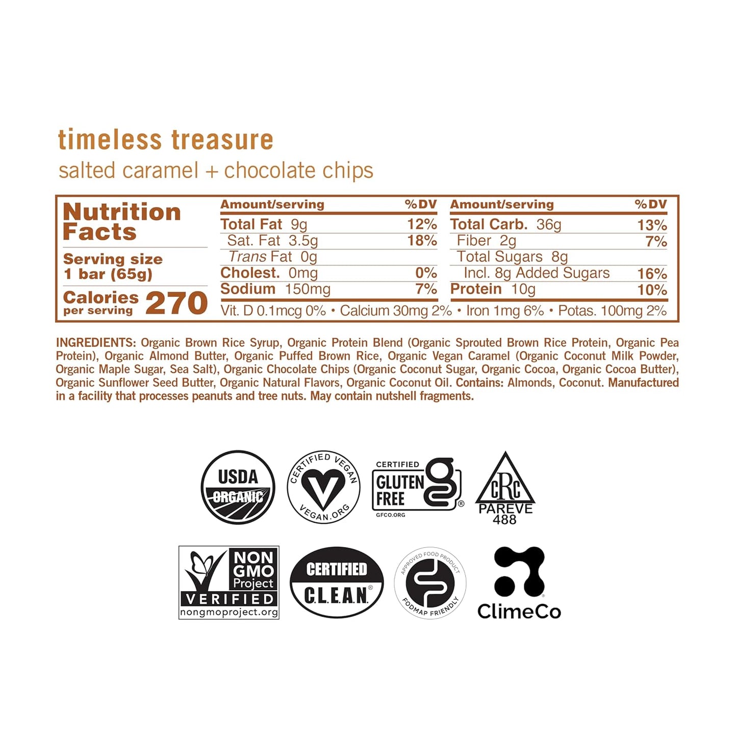 GoMacro MacroBar Organic Vegan Protein Bars - Salted Caramel + Chocolate Chips (2.3 Ounce Bars, 12 Count)