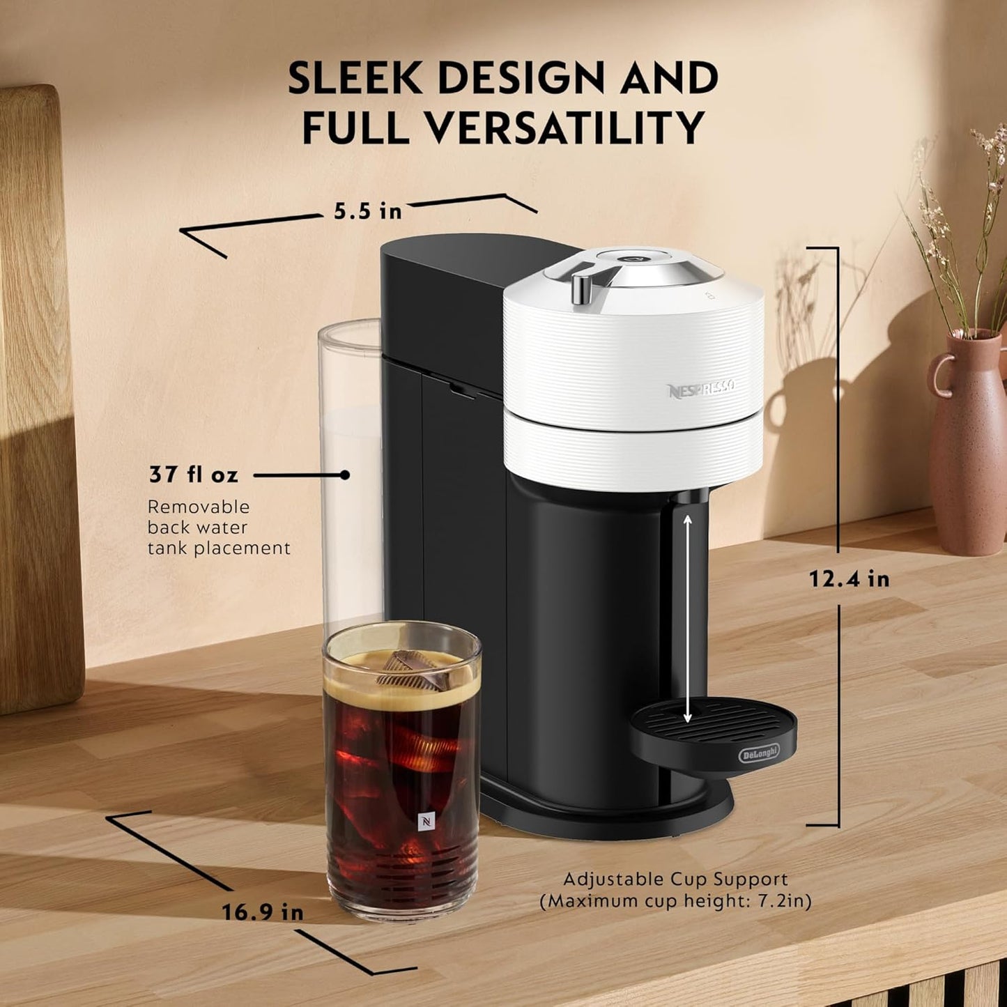 Nespresso Vertuo Next Coffee and Espresso Maker by De'Longhi