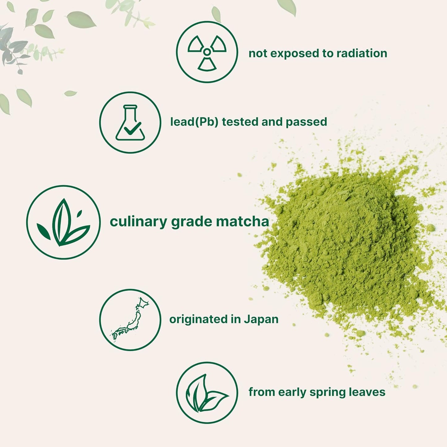 Micro Ingredients Organic Matcha Green Tea Powder, First Harvest, Culinary Grade from Japan, 100% Pure & Unflavored, Great for Tea, Latte, & Smoothies, Non-GMO, No Sugar, Eco-Friendly Packaging, 1 Lb