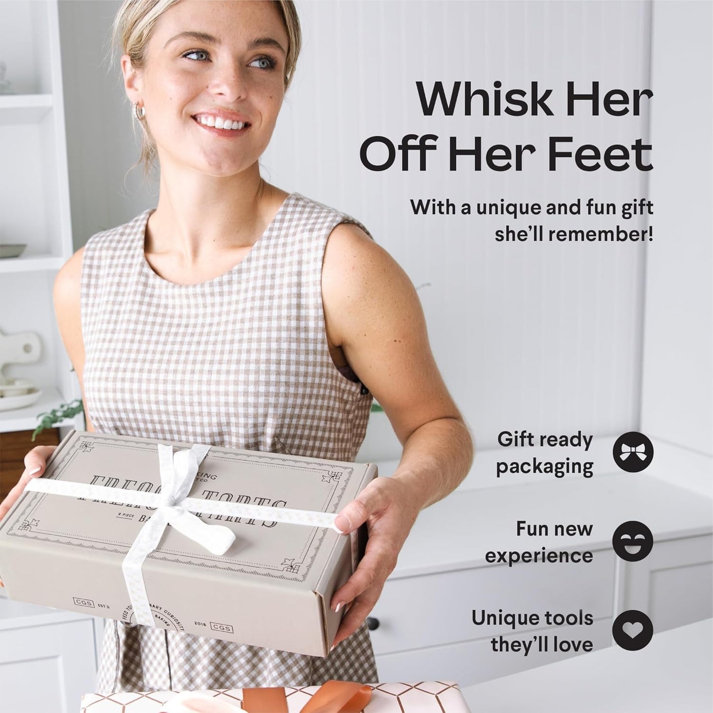 French Tart Baking Set | Mothers Day Unique Baking Gifts Kitchen Baking Supplies Present Food Making Kit For Adults & Parisian Cooking Tools for Pastry Dessert