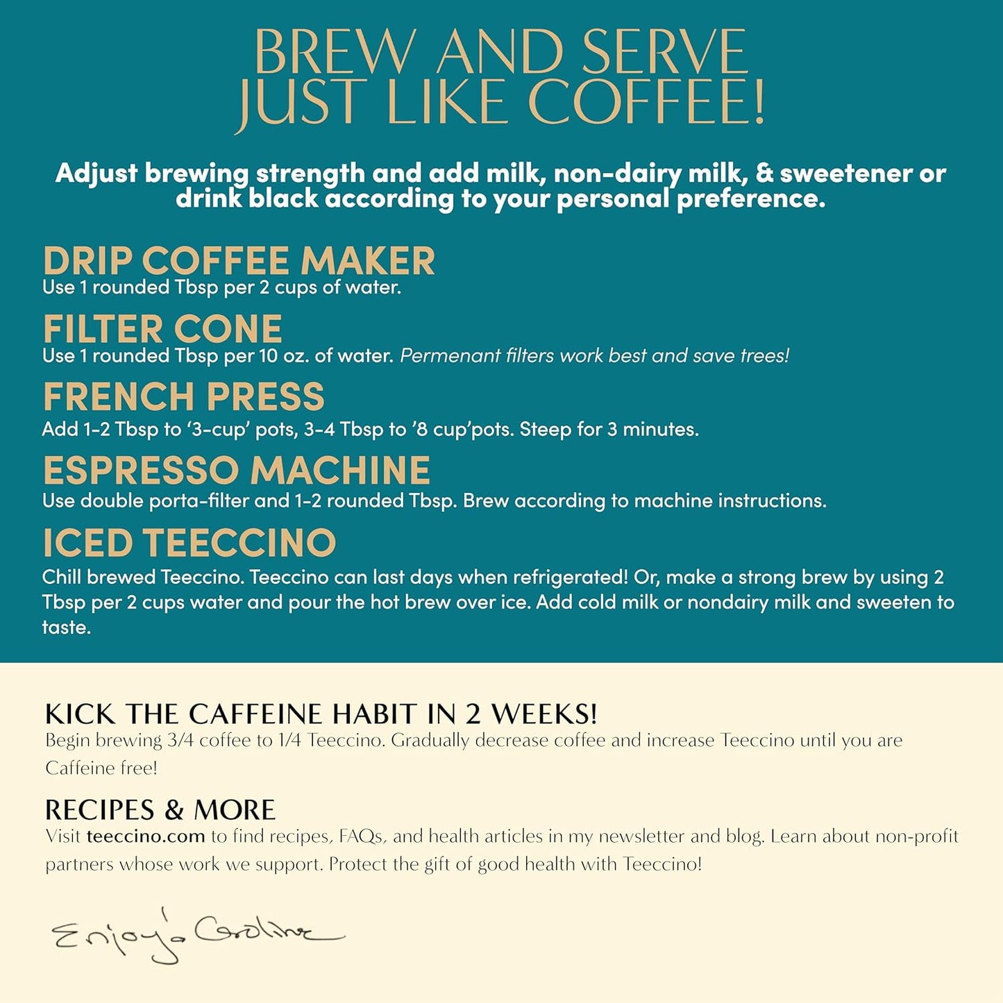 Teeccino Dandelion Blueberry Vanilla Chicory Coffee Alternative - Ground Herbal Coffee That’s Prebiotic, Caffeine Free & Acid Free, Medium Roast, 10 Ounce