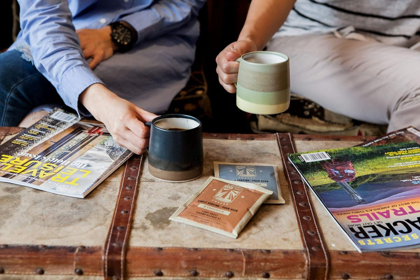 Tribo Coffee Single-Serve Portable Pour Over Drip Coffee - Variety - 10 Servings (Light, Medium & Med-Dark Roasts)