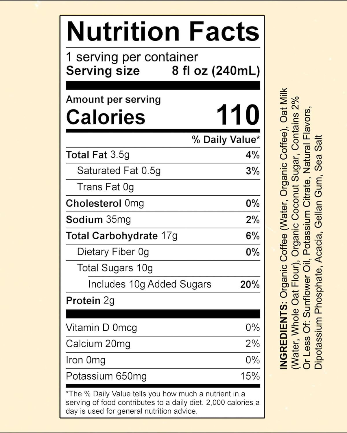 Jolene Coffee – Oat Milk Latte | 8oz Cans | Smooth, Bold, Dairy-Free, Gluten-Free, Non-GMO (24 Cans, Oat Milk Latte)