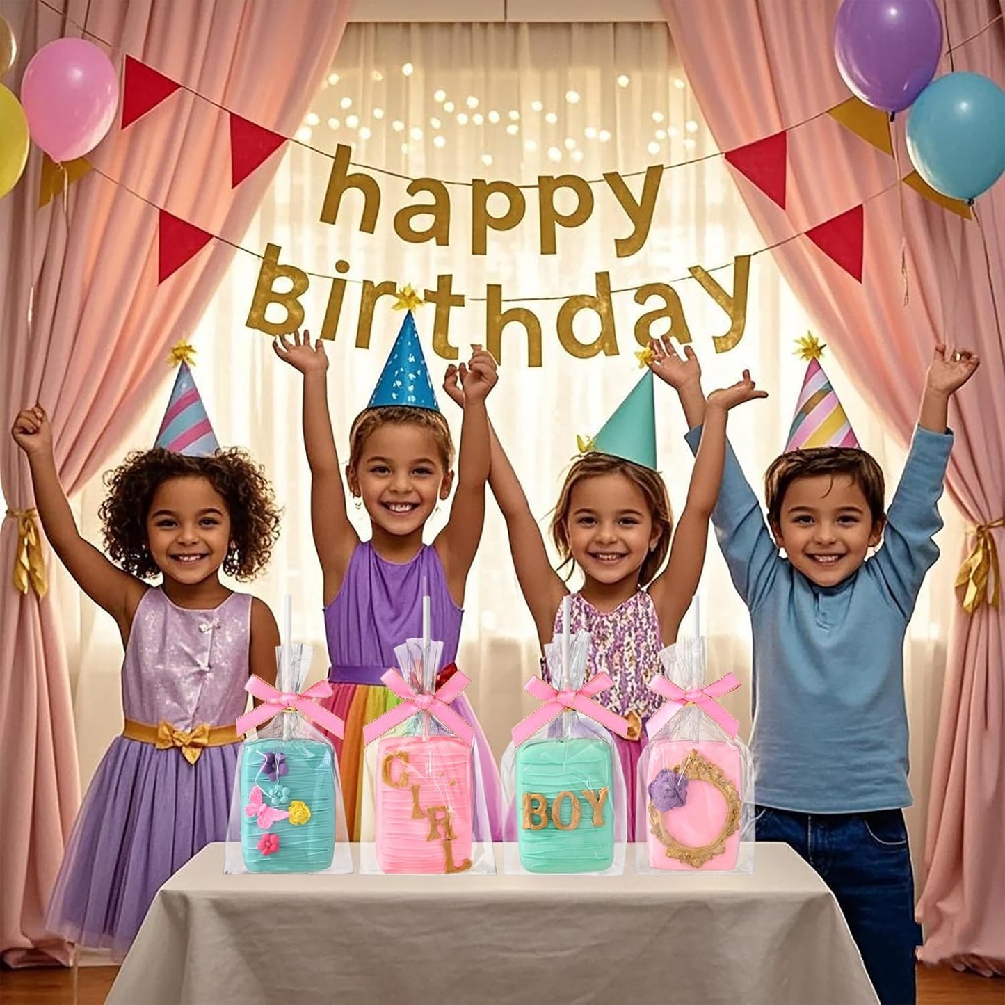 200 Pcs 4x6 Inch Clear Rice Krispie Treat Bags - Rice Kit Cakesicle Bags for Marshmallow, Macaron Pop, Candy, Apple Cookies, Cake Ore Pop Packaging (Individually Wrapped)