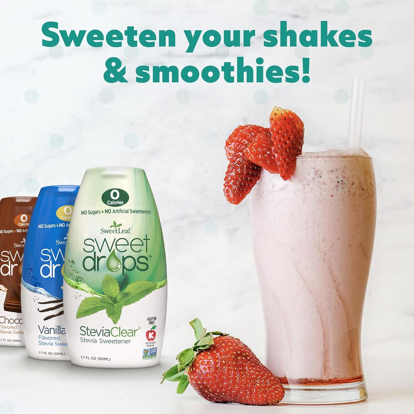 SweetLeaf Sweet Drops Vanilla Stevia Liquid Sweetener - Flavor Foods, Keto Coffee with Sugar Free, 0 Calorie, Non-Glycemic Response SweetLeaf Stevia Drops, 1.7 Fl Oz Ea (Pack of 2)