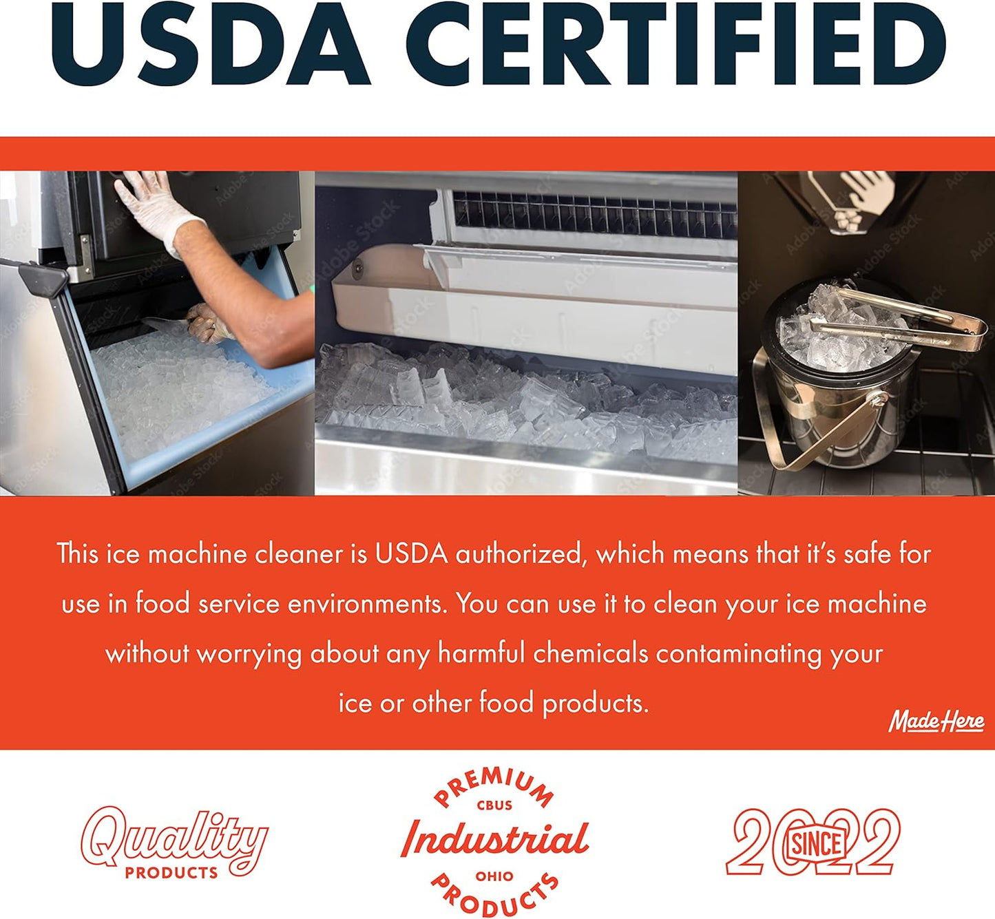 Ice Machine Cleaner - Nickel-Safe Descaler for Effective Cleaning - Ideal for Nickel Components - Ideal for Home or Commercial Use, 16 OZ, Pack of 1