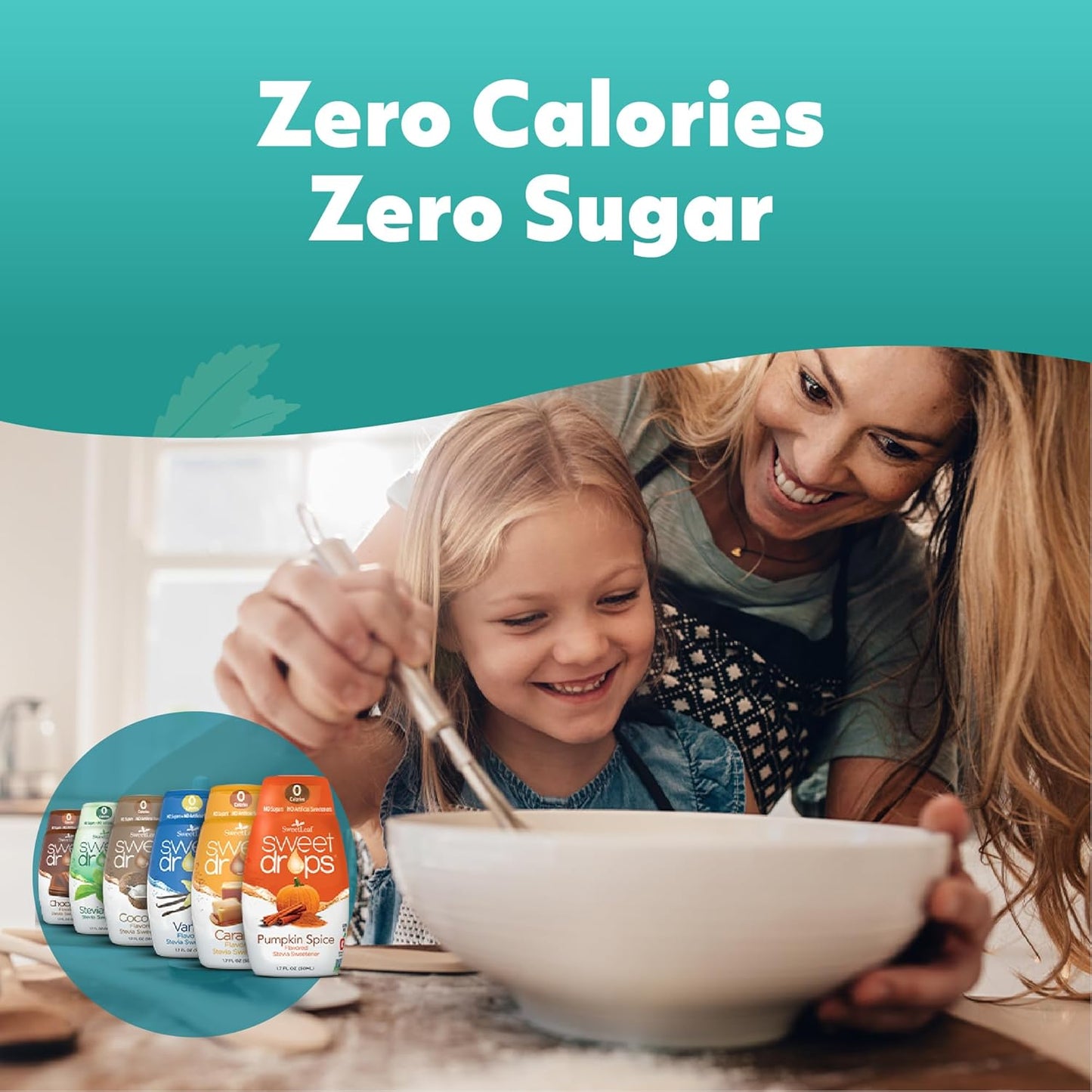 SweetLeaf SteviaClear Sweet Drops - Natural Stevia Liquid Sweetener, Squeezable Stevia Drops, No Bitter Aftertaste, Liquid Sugar Alternative, Zero Calorie, Keto, Non-GMO Stevia, 1.7 Fl Oz (Pack of 2)