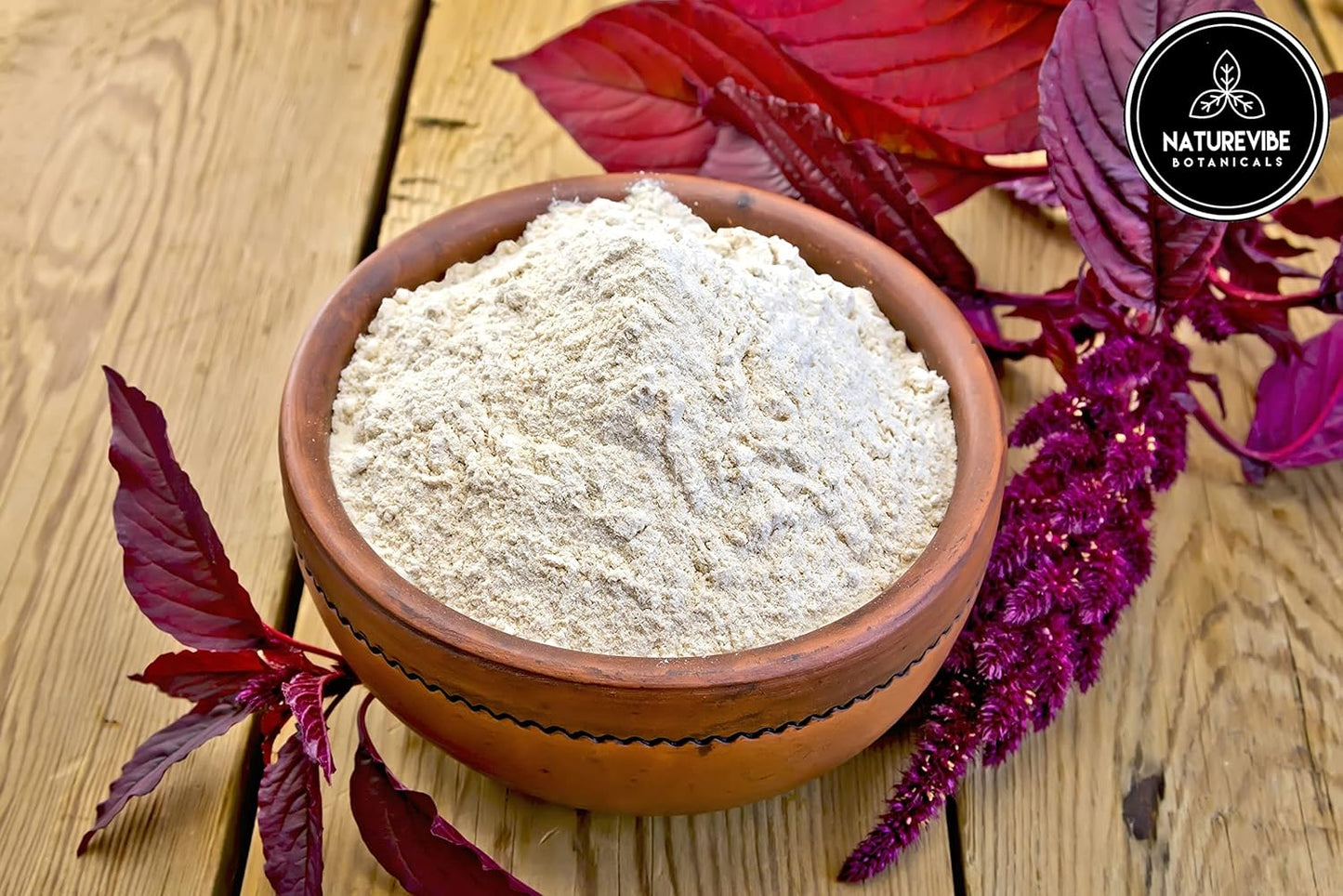 Naturevibe Botanicals Amaranth Flour 5 lb | 100% Whole Grain Gluten-Free Flour | High Protein & Fiber | Non-GMO | Ideal for Baking, Rotis, Pancakes, Breads & Healthy Gluten-Free Cooking